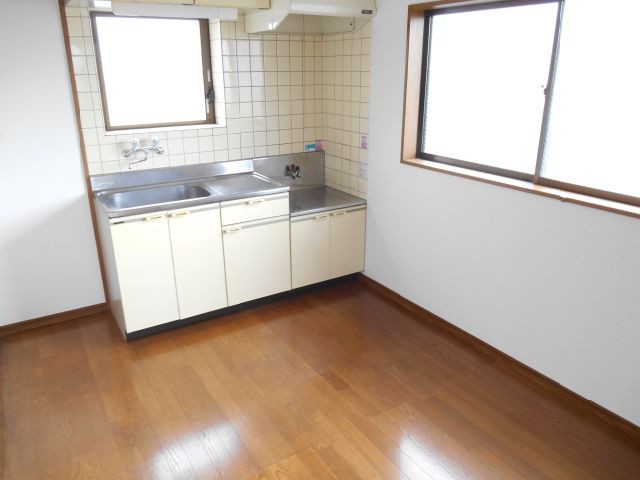 Kitchen. It has a window to the two sides also in the kitchen