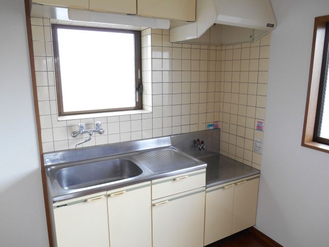 Kitchen. You can put two-burner gas stove in the kitchen