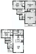Floor plan. 38,800,000 yen, 4LDK, Land area 94.94 sq m , Building area 93.14 sq m