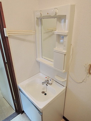 Washroom. Independent wash basin