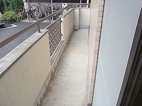 Balcony. Wide balcony