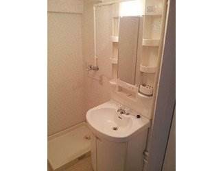 Washroom. Wide independent wash basin