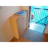 Entrance. There shoebox