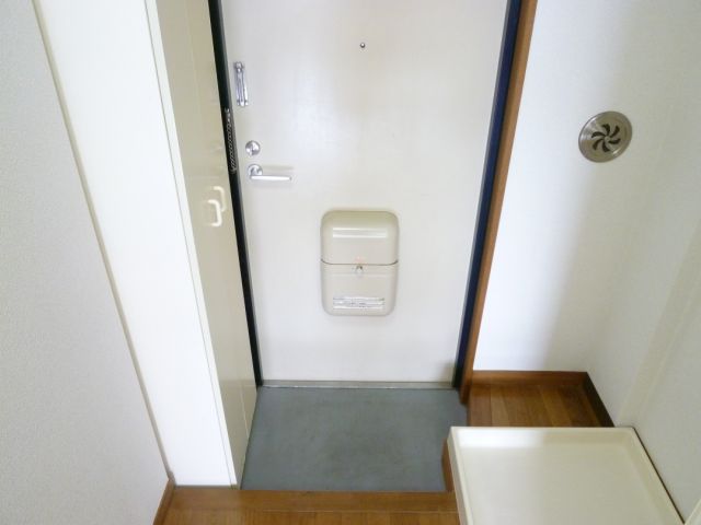 Entrance. Not fallen mail with doorpost