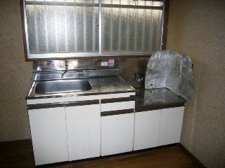 Kitchen. Gas stove can be installed kitchen