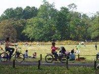 park. Koganei Park 140m up cycling course