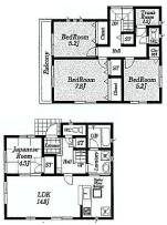 Floor plan. 42,800,000 yen, 4LDK, Land area 94.95 sq m , Building area 95.98 sq m
