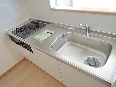 Kitchen. Two-burner gas stove with a kitchen