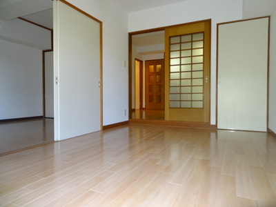 Living and room. The room from the balcony side