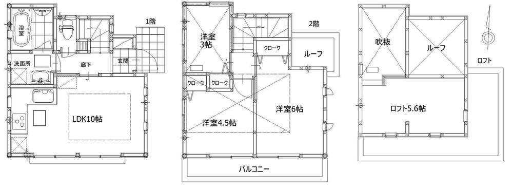 Floor plan. 33,800,000 yen, 3LDK, Land area 69.42 sq m , It is a building area of 55.52 sq m floor plan. Compact while also, I kept in mind the life easy floor plan.