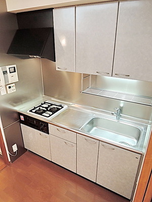 Kitchen. Two-burner gas stove with system Kitchen