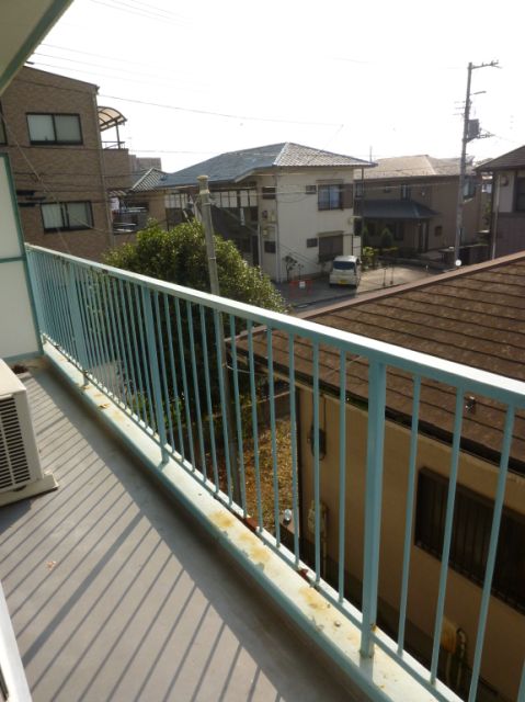 Balcony. The view from the veranda