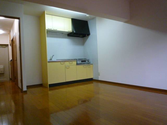 Living and room. Flooring shiny