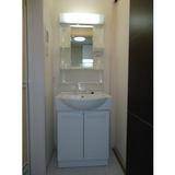 Washroom. There washbasin independent