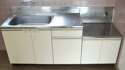 Kitchen. Gas stove installation Allowed (town gas)