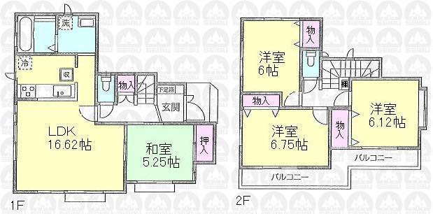 Floor plan. 1347m until Inageya Koganei Honcho shop