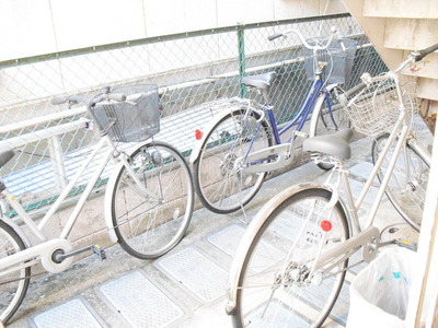 Parking lot. Bicycle-parking space