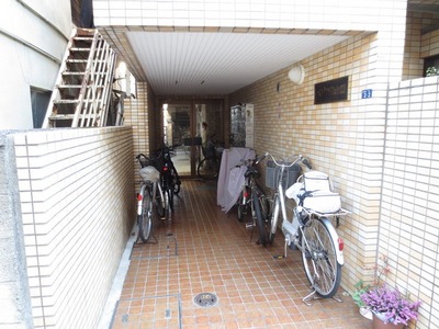 Parking lot. Bicycle-parking space