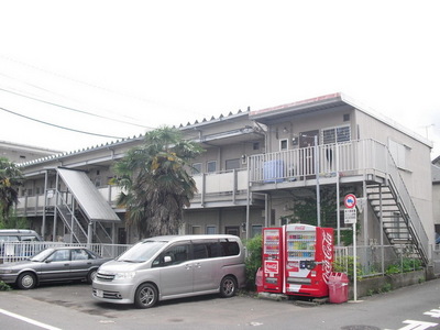 Building appearance. Park near