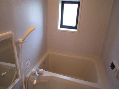 Bath. Window in the bath