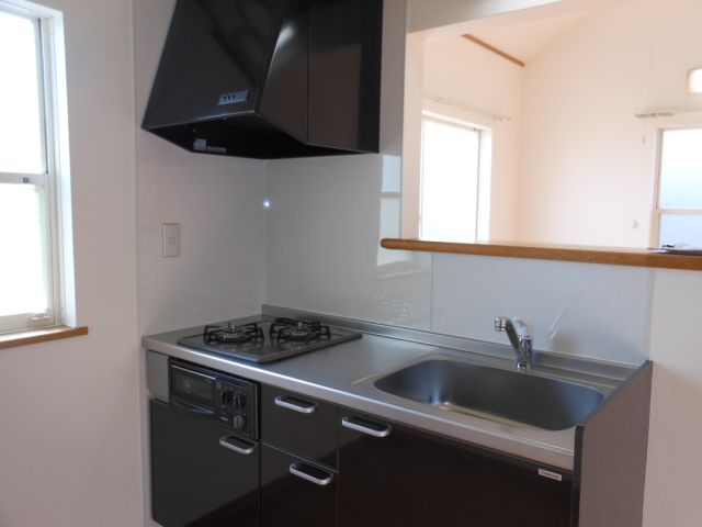 Kitchen. Two-burner gas stove is capable system Kitchen