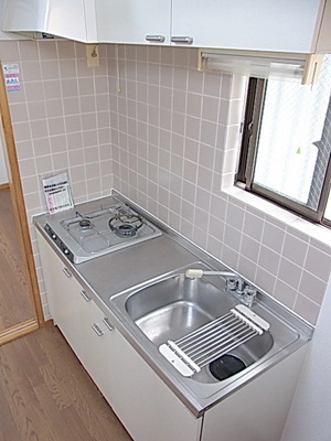 Kitchen. Two-burner gas stove with system Kitchen