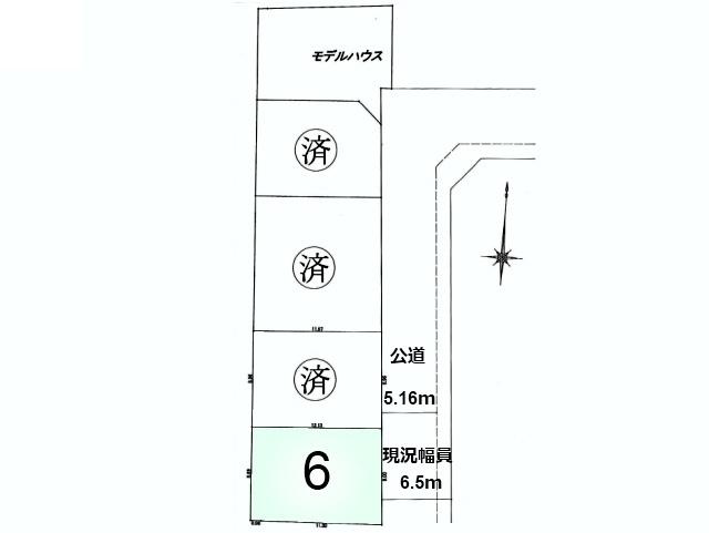 Compartment figure. Land price 43,800,000 yen, Land area 108.06 sq m compartment view