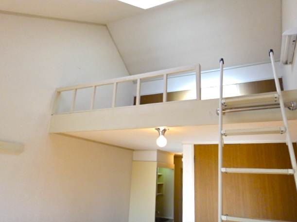 Other room space. With loft triangle roof