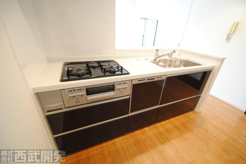 Kitchen. Artificial marble counter kitchen