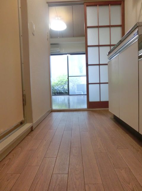 Living and room. The room is the direction as seen from the front door