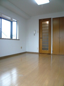 Living and room. Bay windows with room