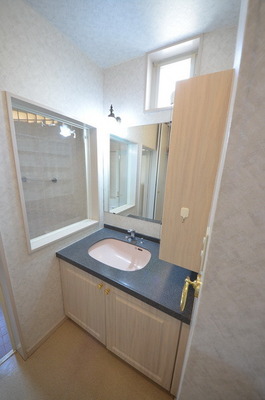 Washroom. Independent wash basin