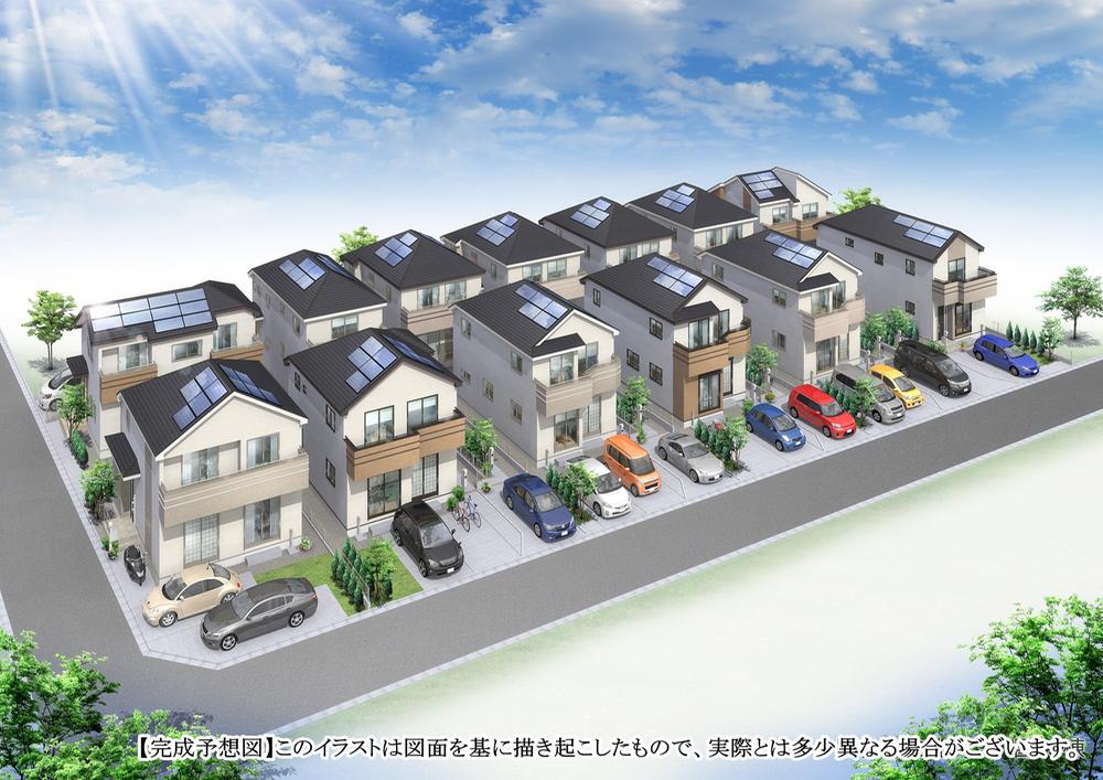 Rendering (appearance). Streetscape complete image Perth