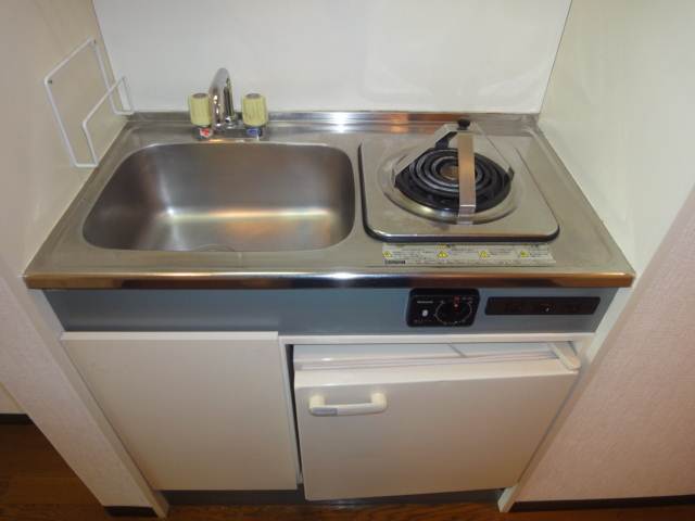 Kitchen. With a mini fridge