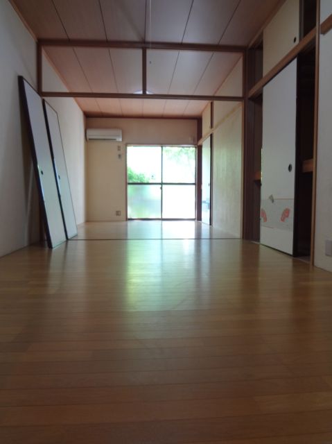 Living and room. The room of all flooring with depth