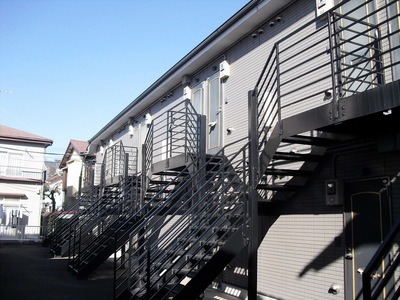 Building appearance. Sunny