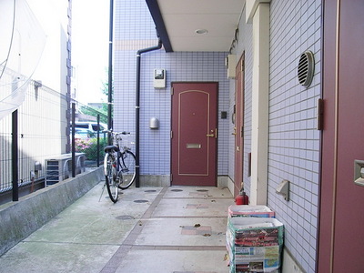 Parking lot. Bicycle parking space