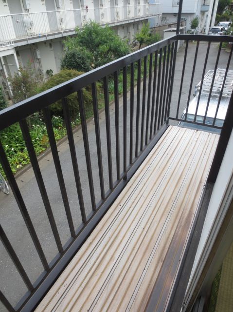 Balcony. Sunny veranda