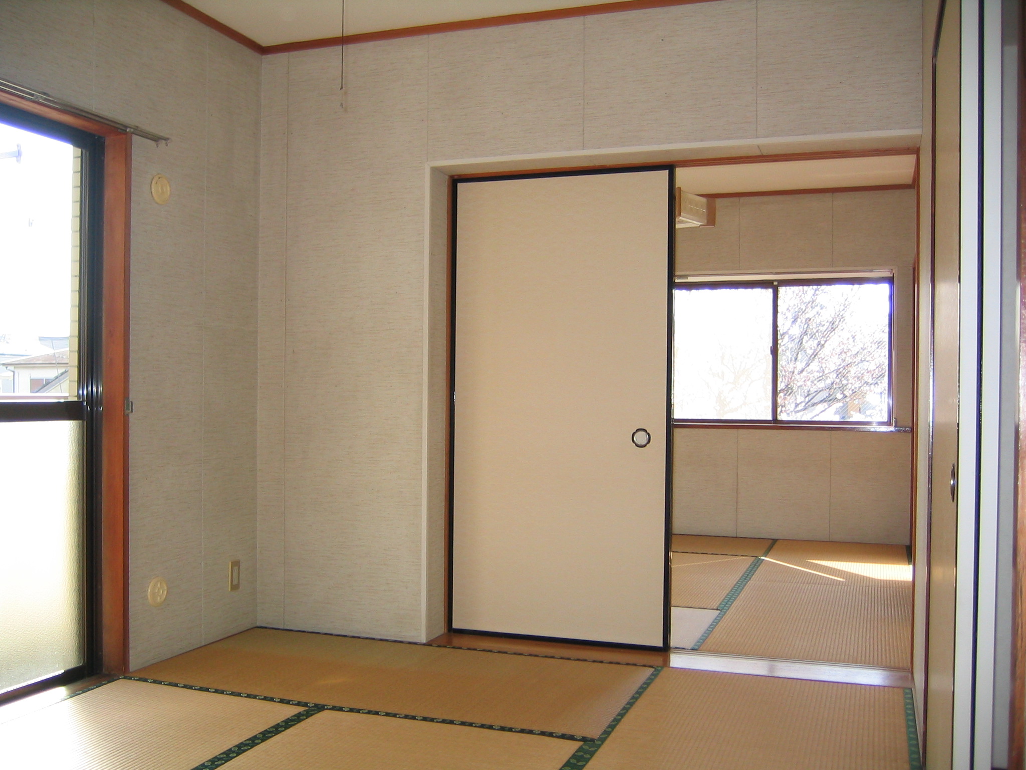 Living and room. The living room from the kitchen