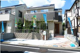 Model house photo. Model is House. Guests visit.