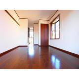 Living and room. Shiny flooring