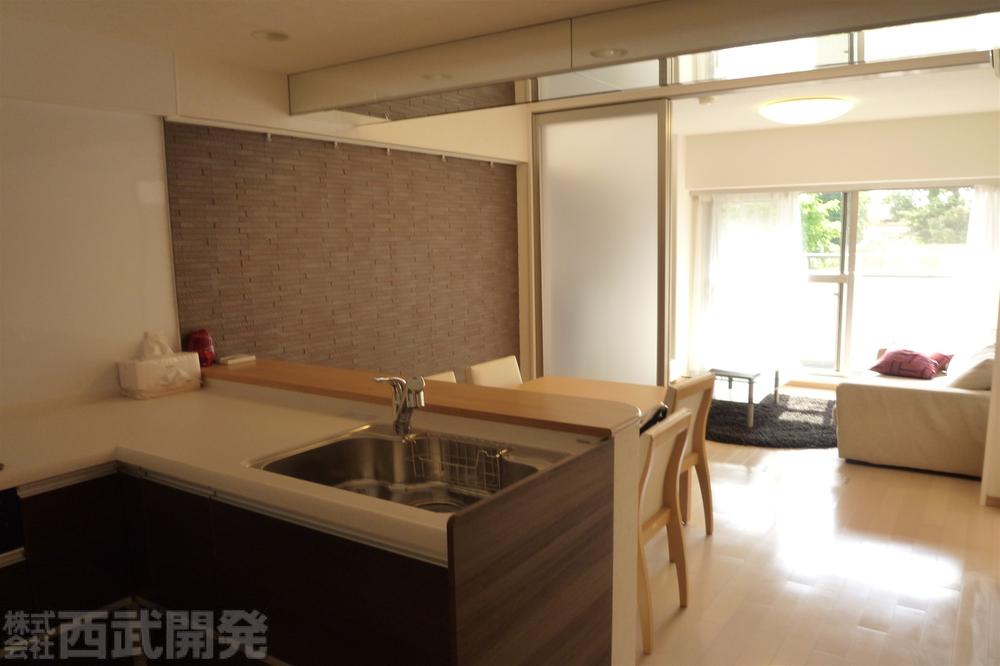 Living. The view from the kitchen