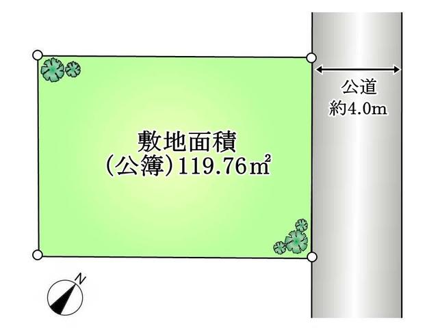 The entire compartment Figure. Kokubunji Fuji this 2-chome, residential land sale Compartment Figure