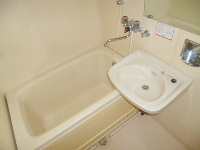 Bath. Popular bus Restroom