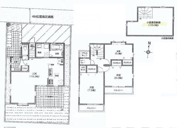 Floor plan. 42,300,000 yen, 3LDK, Land area 104.23 sq m , Building area 82.9 sq m