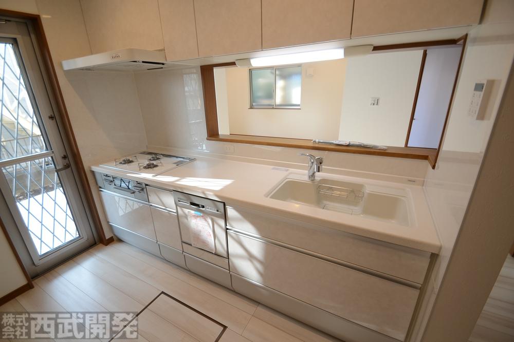 Kitchen. Artificial marble counter kitchen