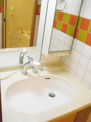 Washroom. Independent wash basin