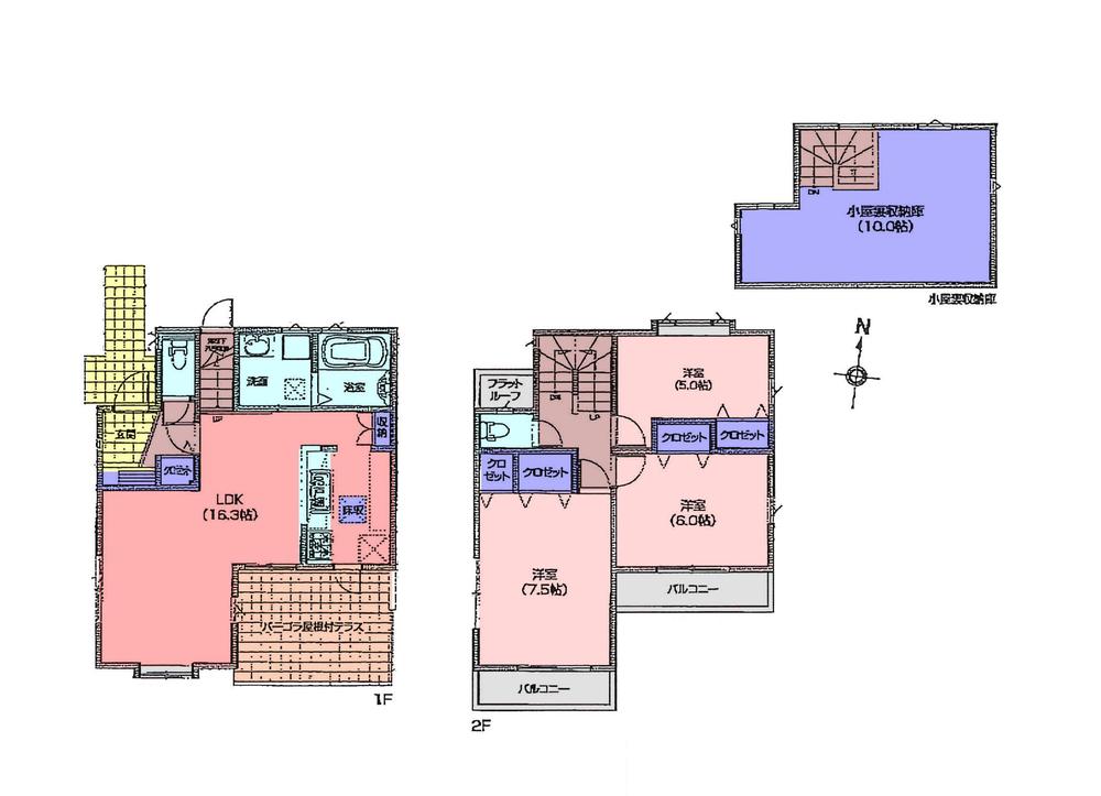 Floor plan. 42,300,000 yen, 3LDK, Land area 104.23 sq m , Building area 82.9 sq m