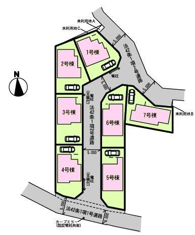 Compartment figure. 42,500,000 yen, 4LDK, Land area 108.54 sq m , Building area 86.12 sq m compartment view