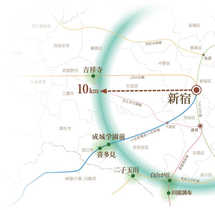 Other. Blessed with area conceptual diagram environment, Mature residential area distributed in the vicinity of the Shinjuku 10 km